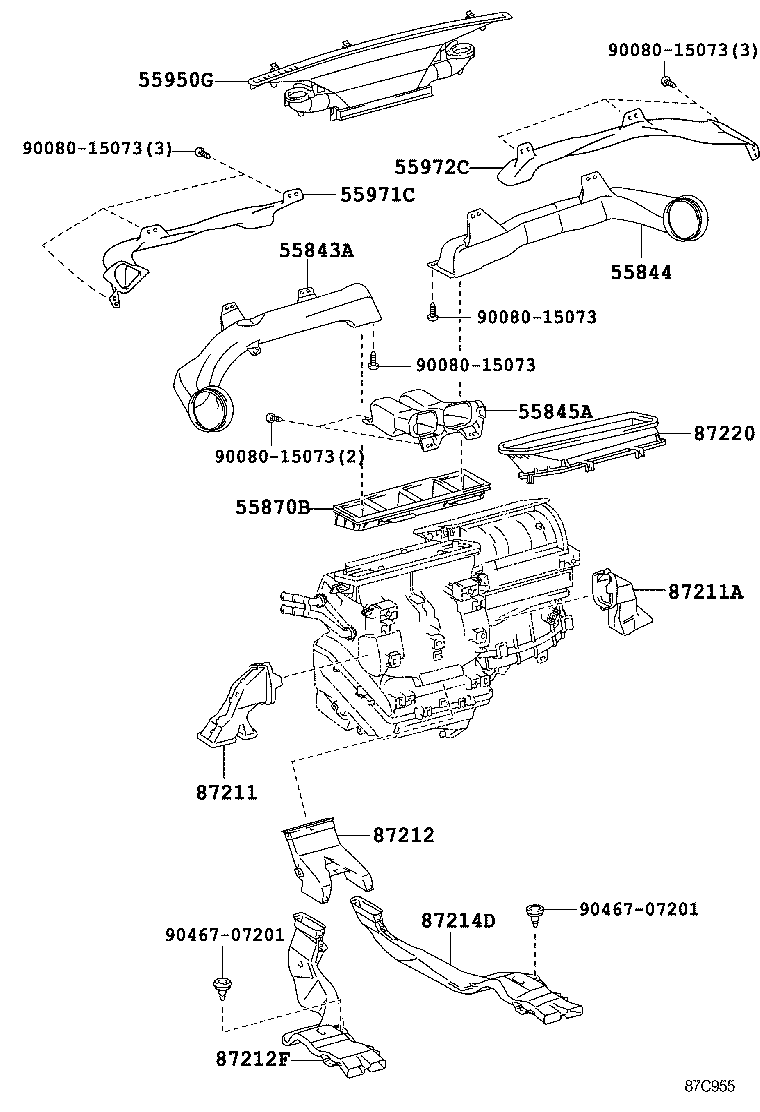 55950-0R010 NOZZLE ASSY, DEFROSTER product image