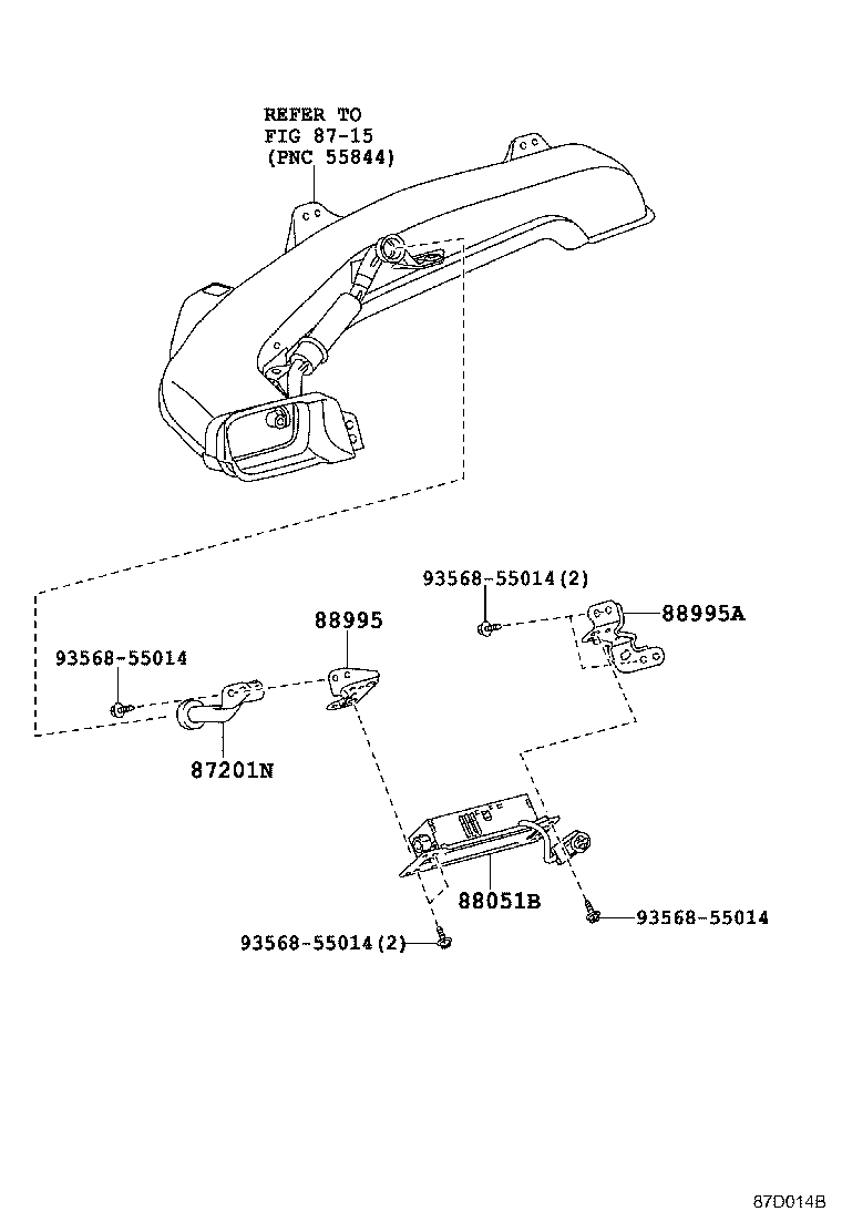 88995-33040 BRACKET,ION GENERATOR, NO.2 product image