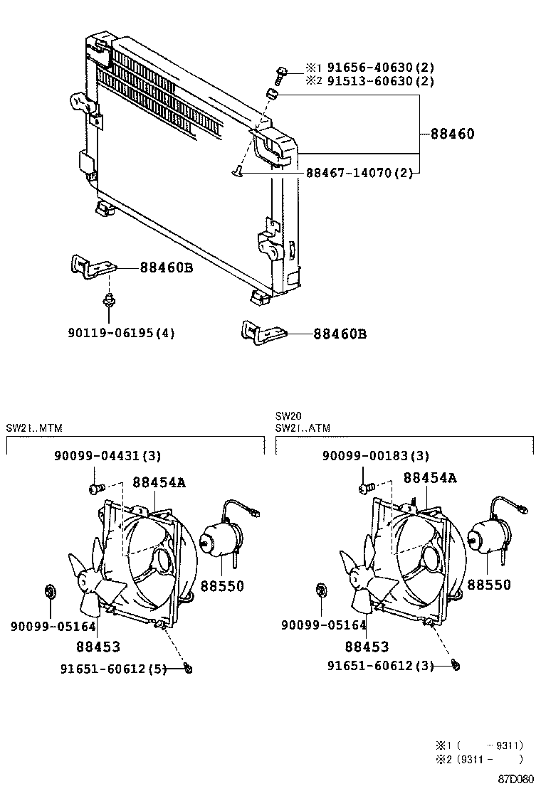 16363-74010 MOTOR ASSY, BLOWER (FOR CONDENSER) product image