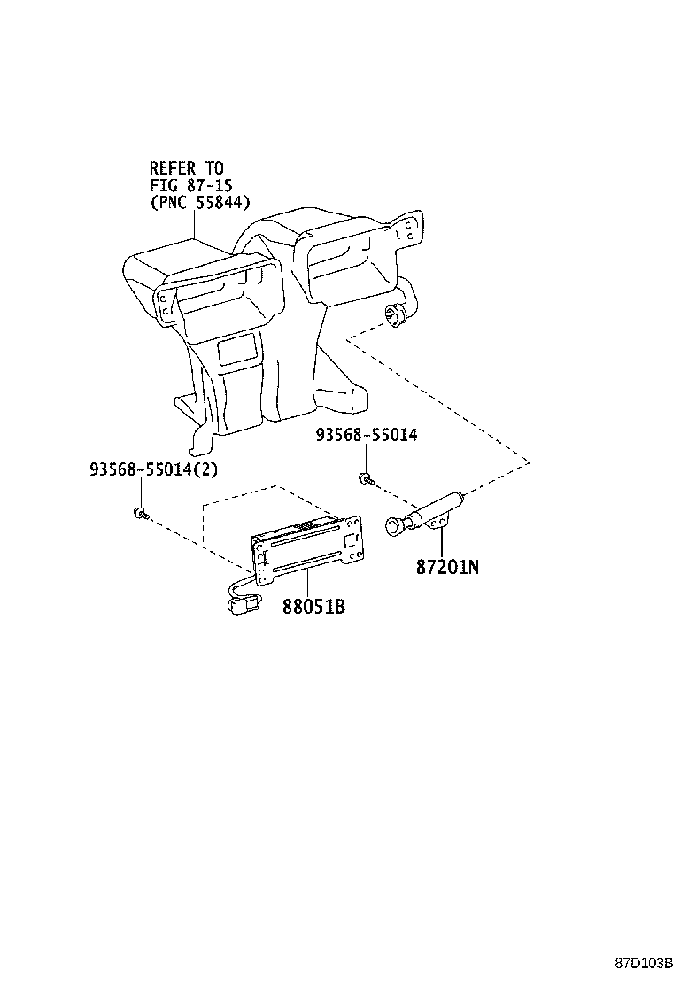 87201-22060 DUCT SUB-ASSY, AIR product image