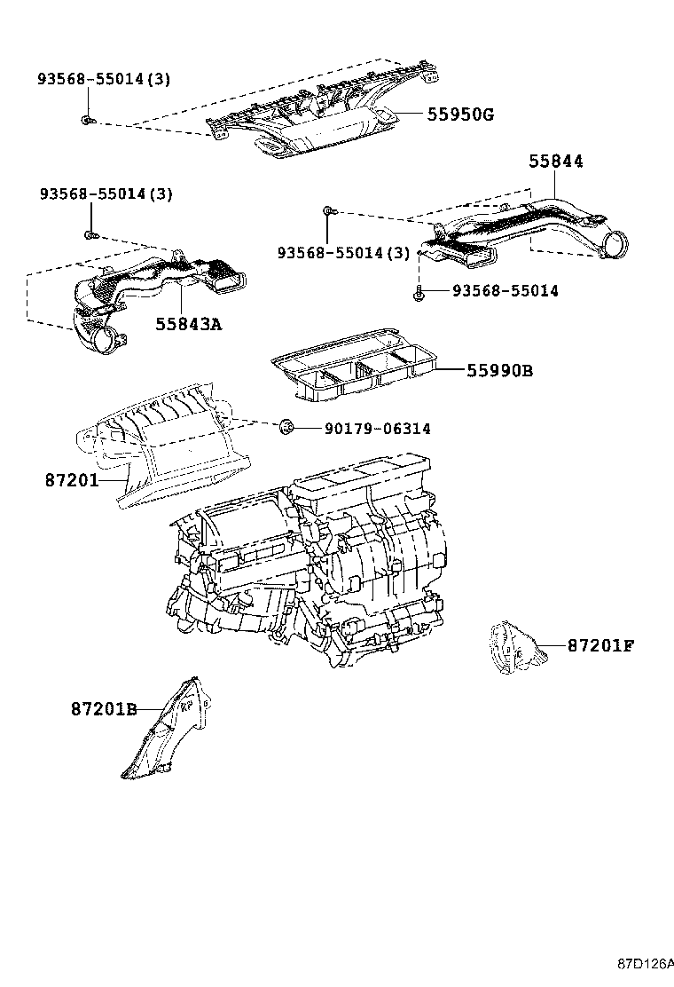 55901-12240 CONTROL SUB-ASSY, HEATER, NO.1 product image