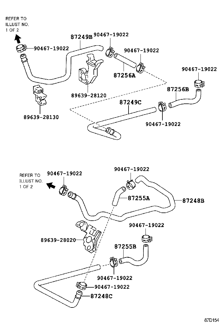 87245-28310 HOSE, HEATER WATER, OUTLET A product image