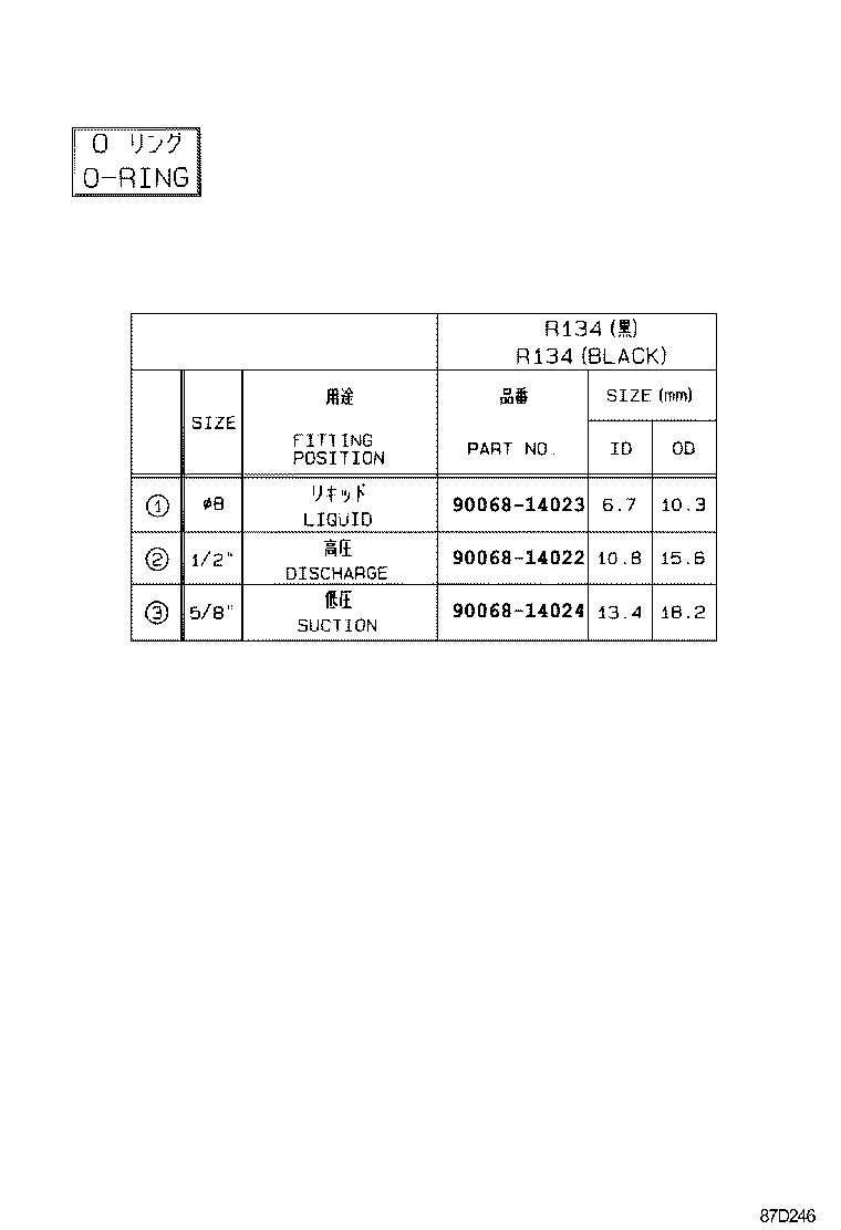 88710-02870 TUBE & ACCESSORY ASSY, AIR CONDITIONER product image