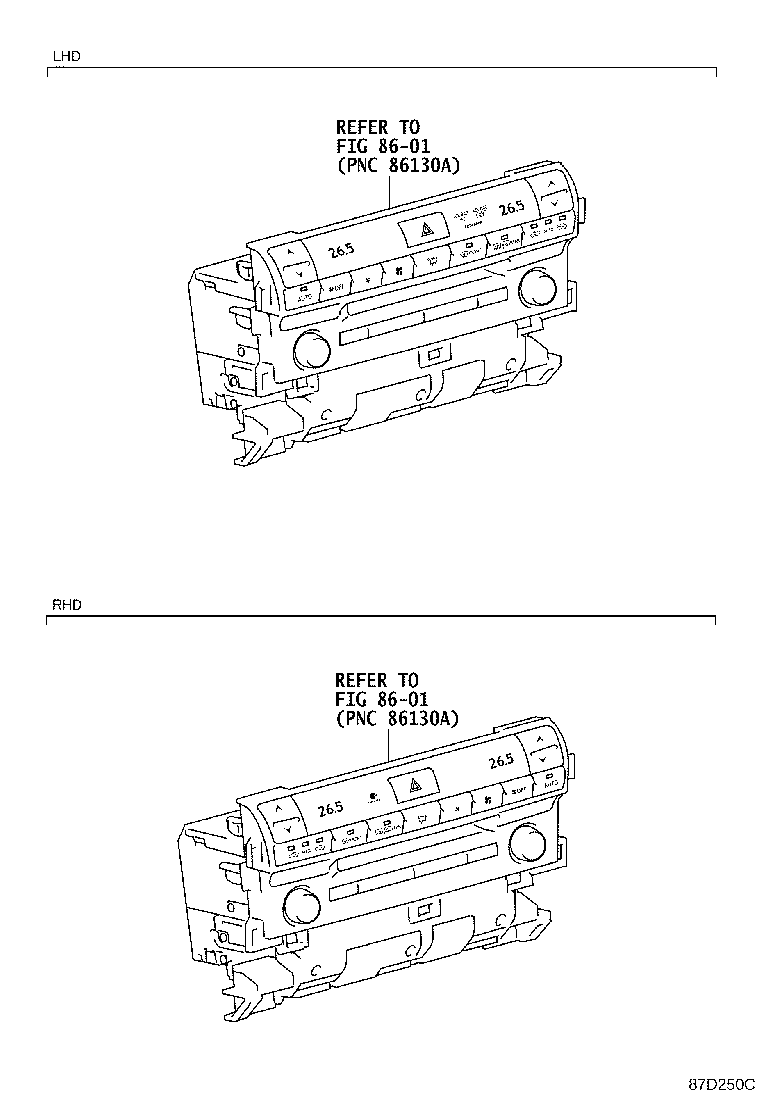 55844-50130 DUCT, HEATER TO REGISTER, NO.2 product image