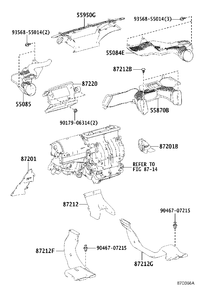 55900-42440 CONTROL ASSY, AIR CONDITIONER product image