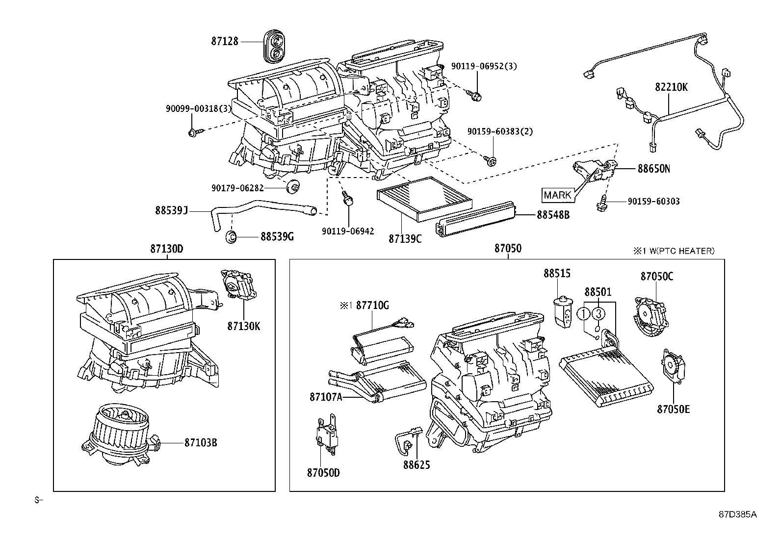 87103-42110 MOTOR SUB-ASSY, BLOWER W/FAN product image