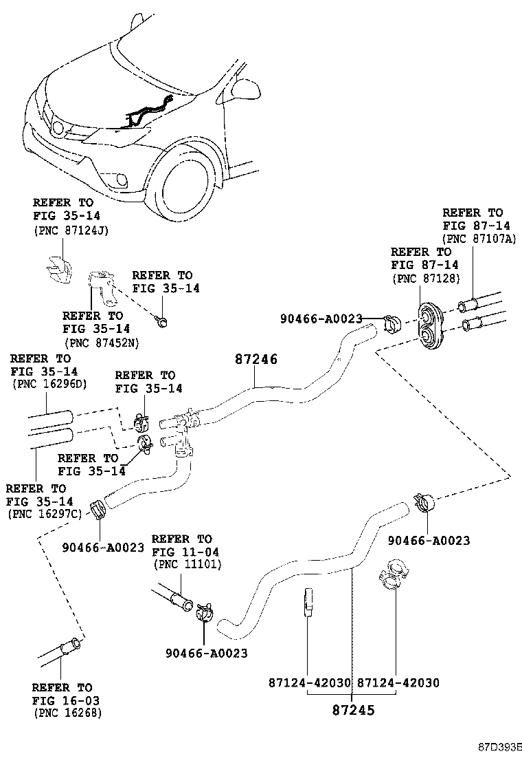 Toyota 87209-0R050 HOSE, HEATER WATER, INLET