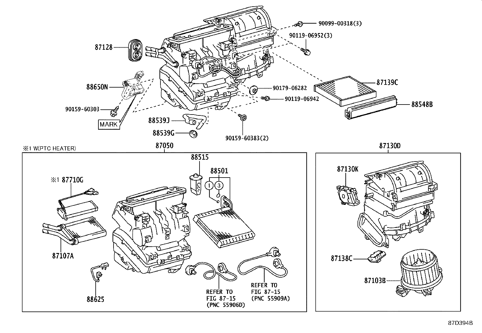 87103-42110 MOTOR SUB-ASSY, BLOWER W/FAN product image