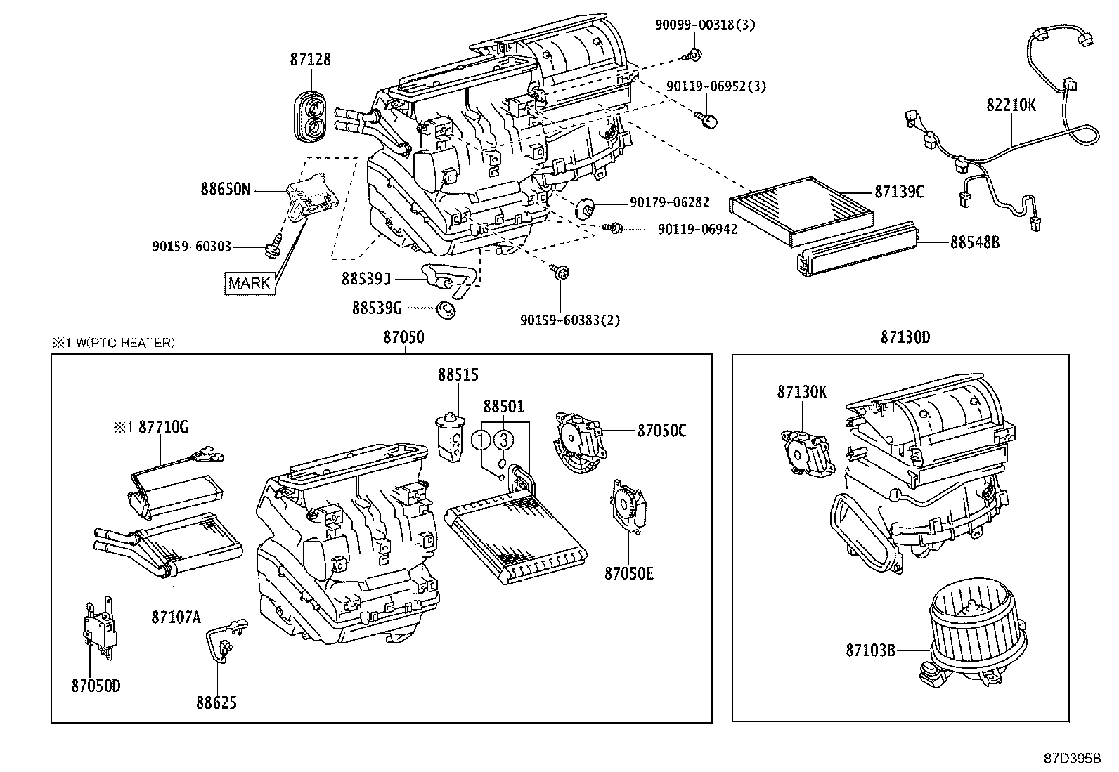 87103-42110 MOTOR SUB-ASSY, BLOWER W/FAN product image