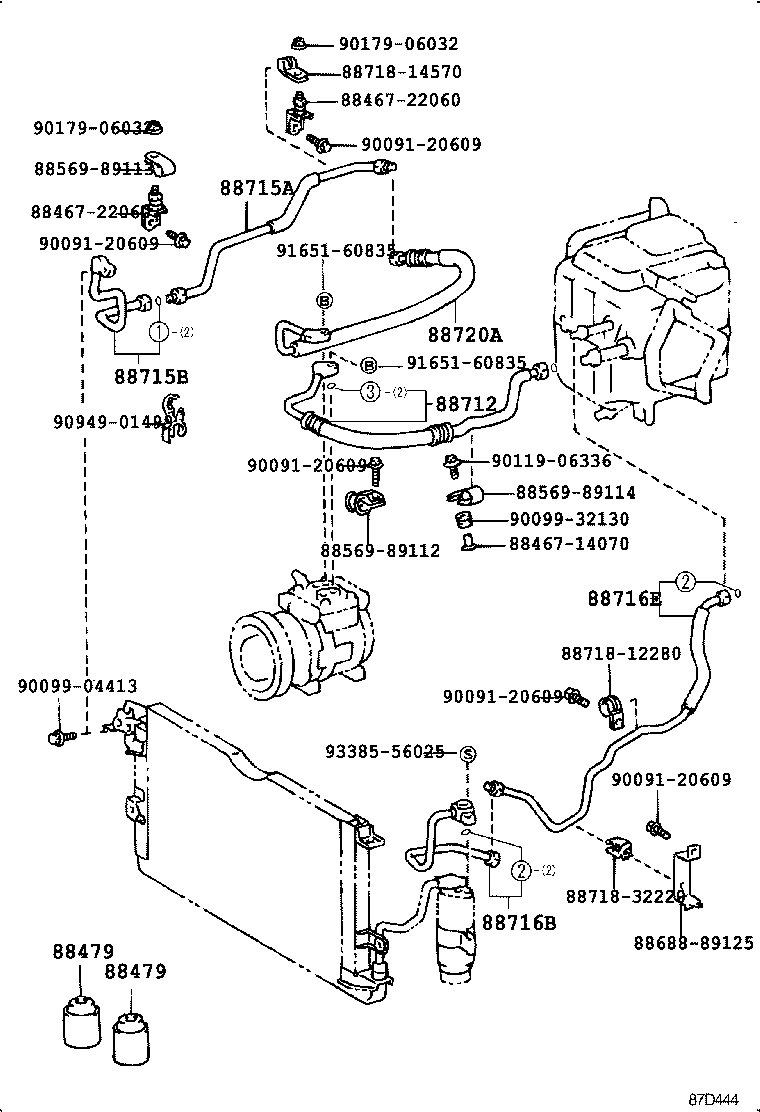 88453-35020 FAN, COOLING (FOR CONDENSER) product image