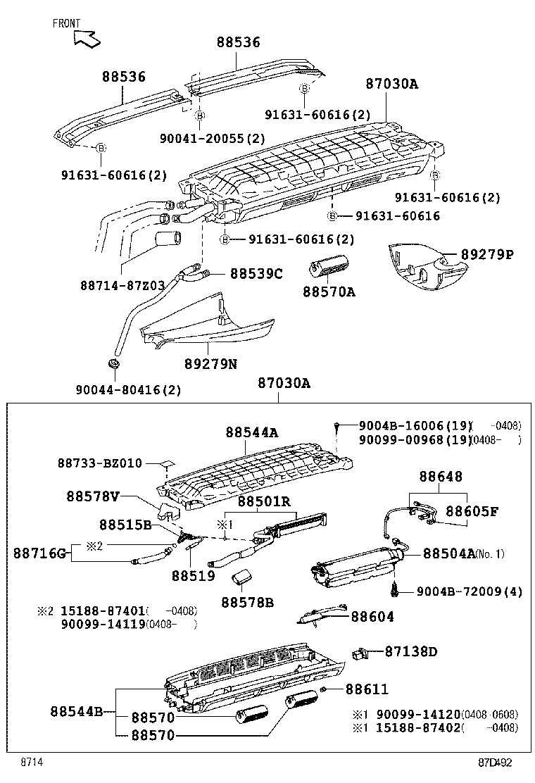 88619-BZ080 PACKING, COOLING UNIT, NO.3 product image