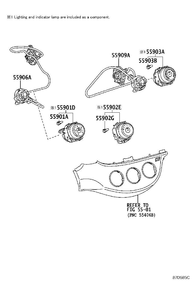 Toyota 55843-0D210 DUCT, HEATER TO REGISTER, NO.1