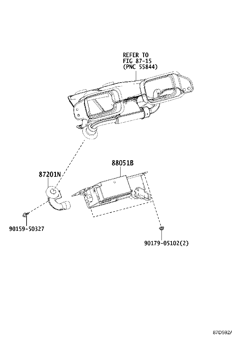 55848-53020 DUCT SUB-ASSY, AIR product image