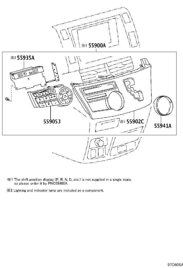 55902-28540 PANEL SUB-ASSY, AIR CONDITIONER product image