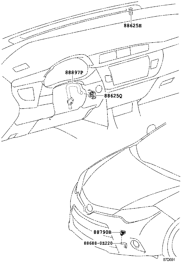 55086-02440 DUCT SUB-ASSY, HEATER TO REGISTER, NO.3 product image