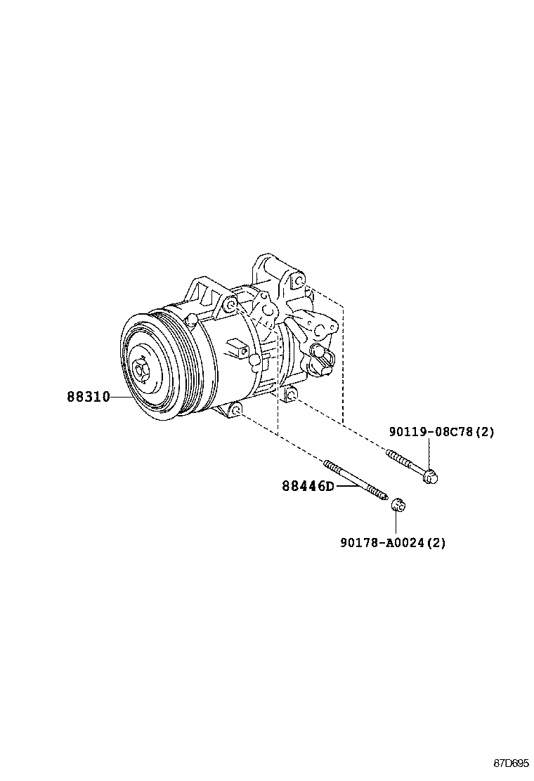 88320-0Z080 COMPRESSOR ASSY, COOLER product image