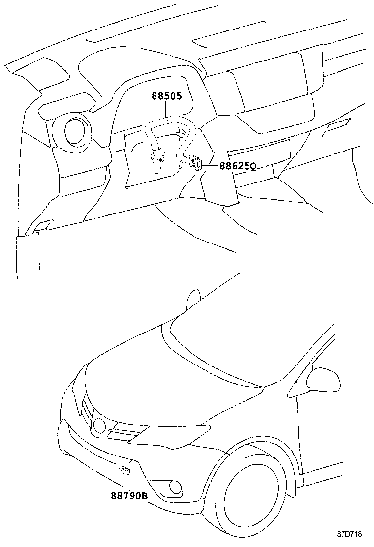 55870-0R050 DUCT ASSY, HEATER TO REGISTER product image