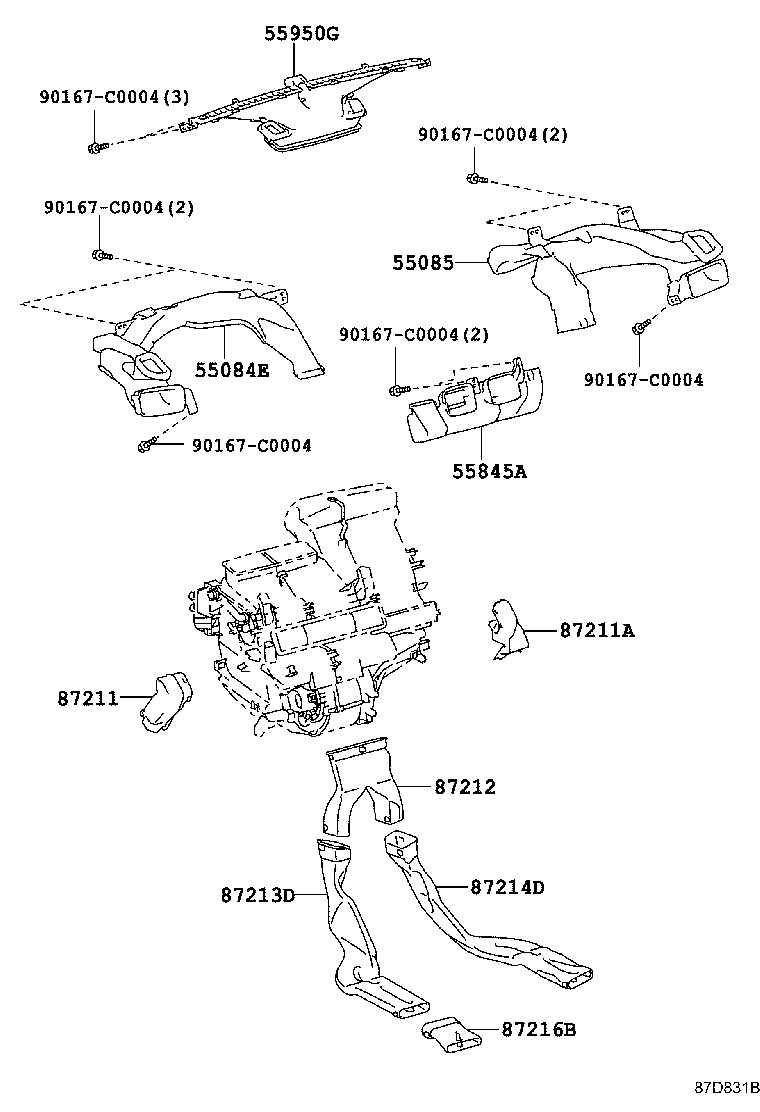 55902-0D260 PANEL SUB-ASSY, AIR CONDITIONER product image