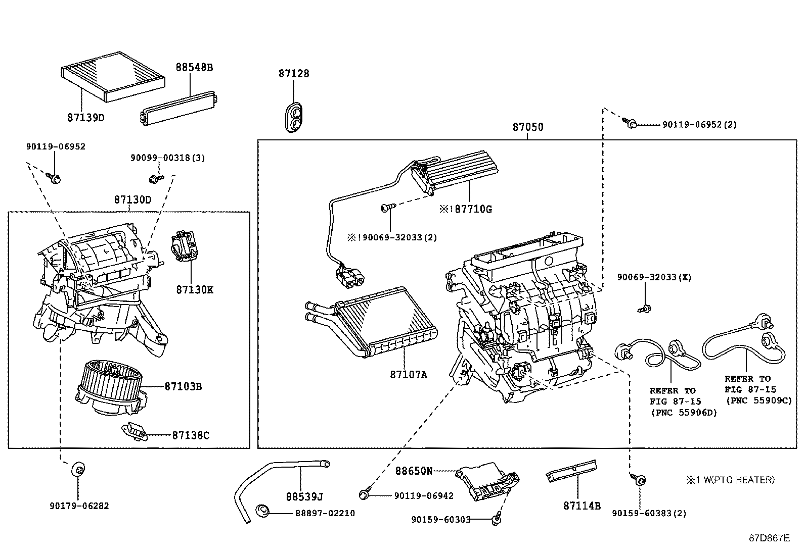 87128-02140 GROMMET, HEATER product image