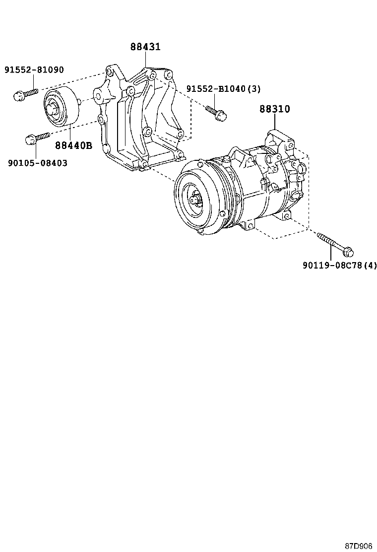 88320-26680 COMPRESSOR ASSY, COOLER product image