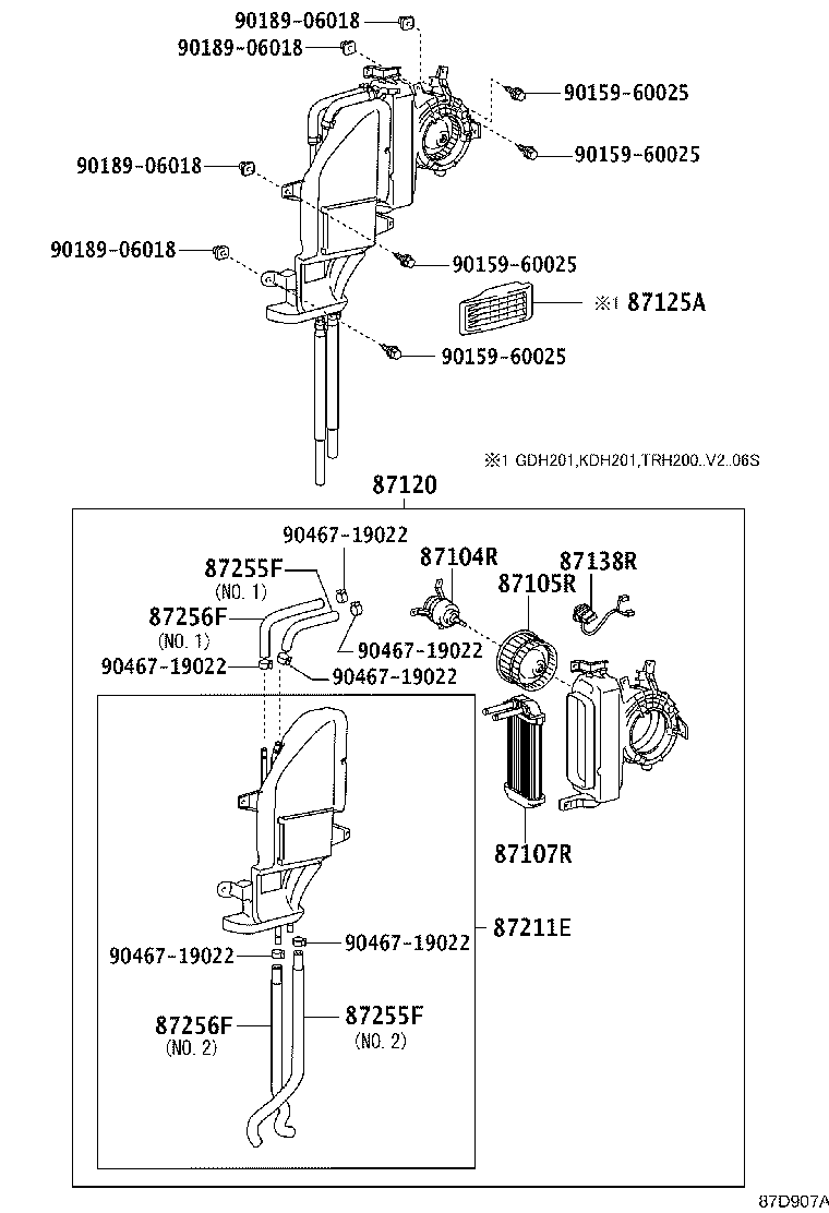 87104-26130 MOTOR SUB-ASSY, REAR HEATER BLOWER product image