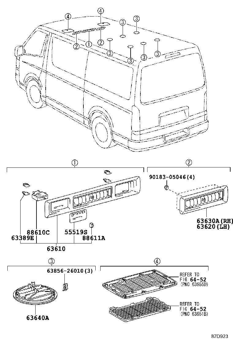 88505-26020 DUCT SUB-ASSY,AIR CONDITIONER product image