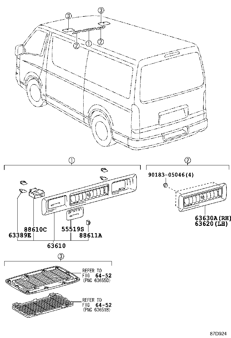88505-26020 DUCT SUB-ASSY,AIR CONDITIONER product image