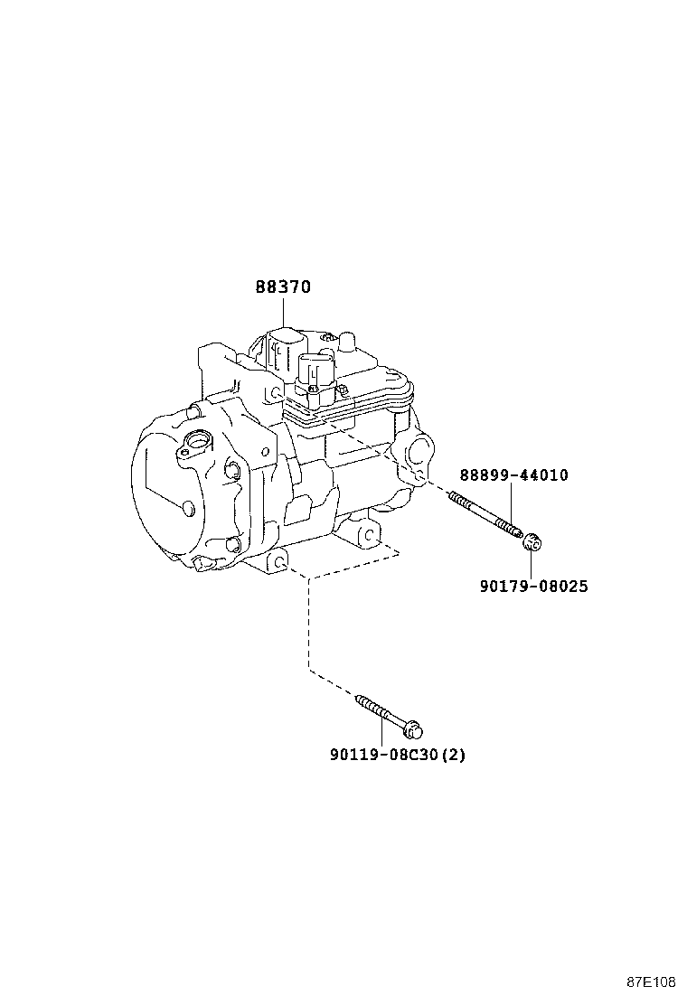 88320-0E050 COMPRESSOR ASSY, COOLER product image