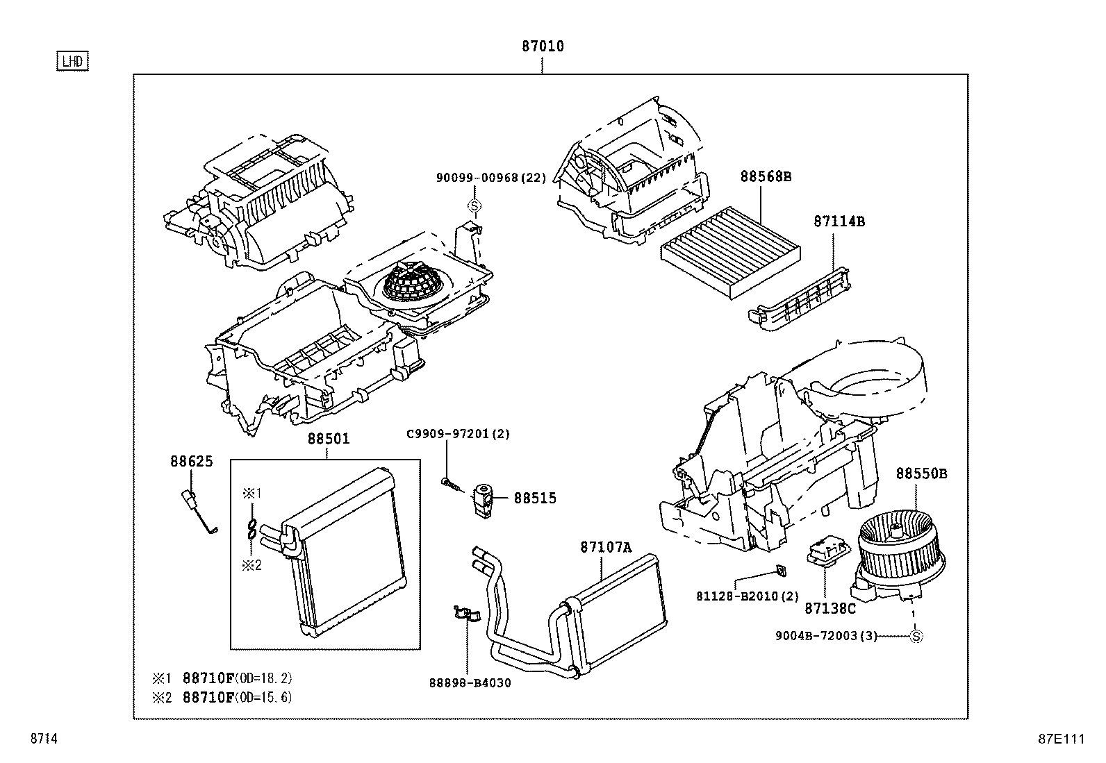 88515-BZ100 VALVE, COOLER EXPANSION product image