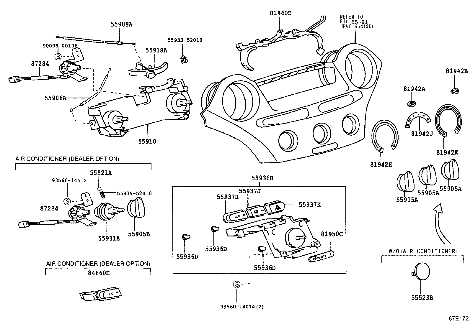 55523-52010 COVER, HEATER CONTROL OPENING product image