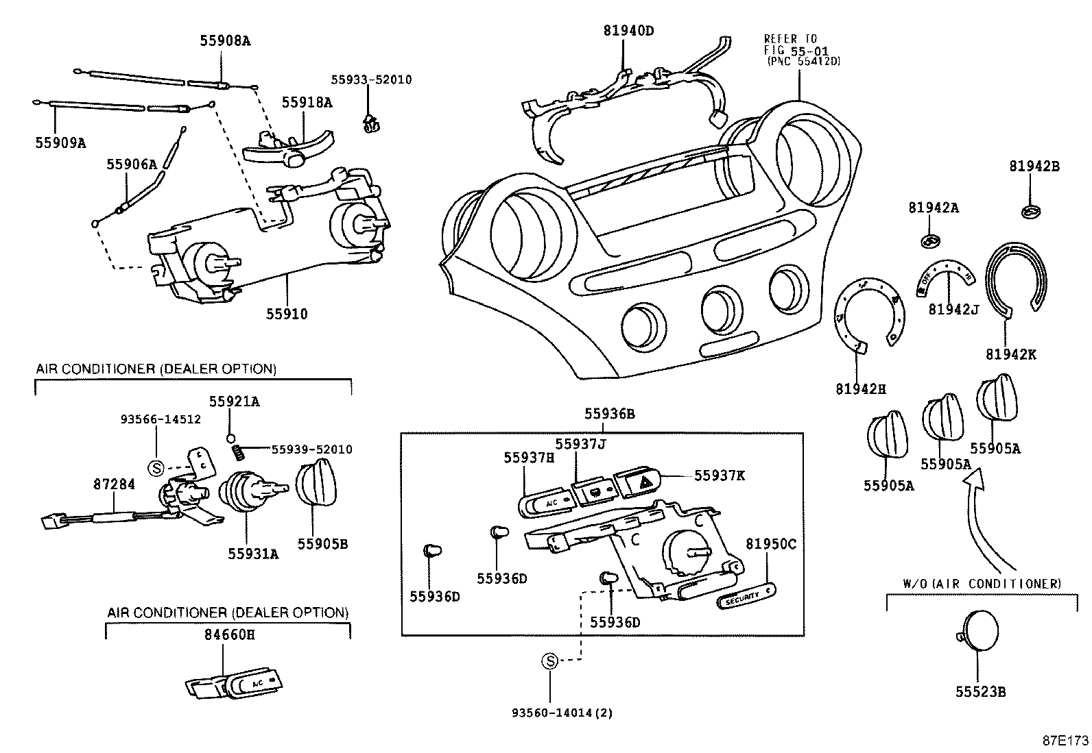 55523-52010 COVER, HEATER CONTROL OPENING product image