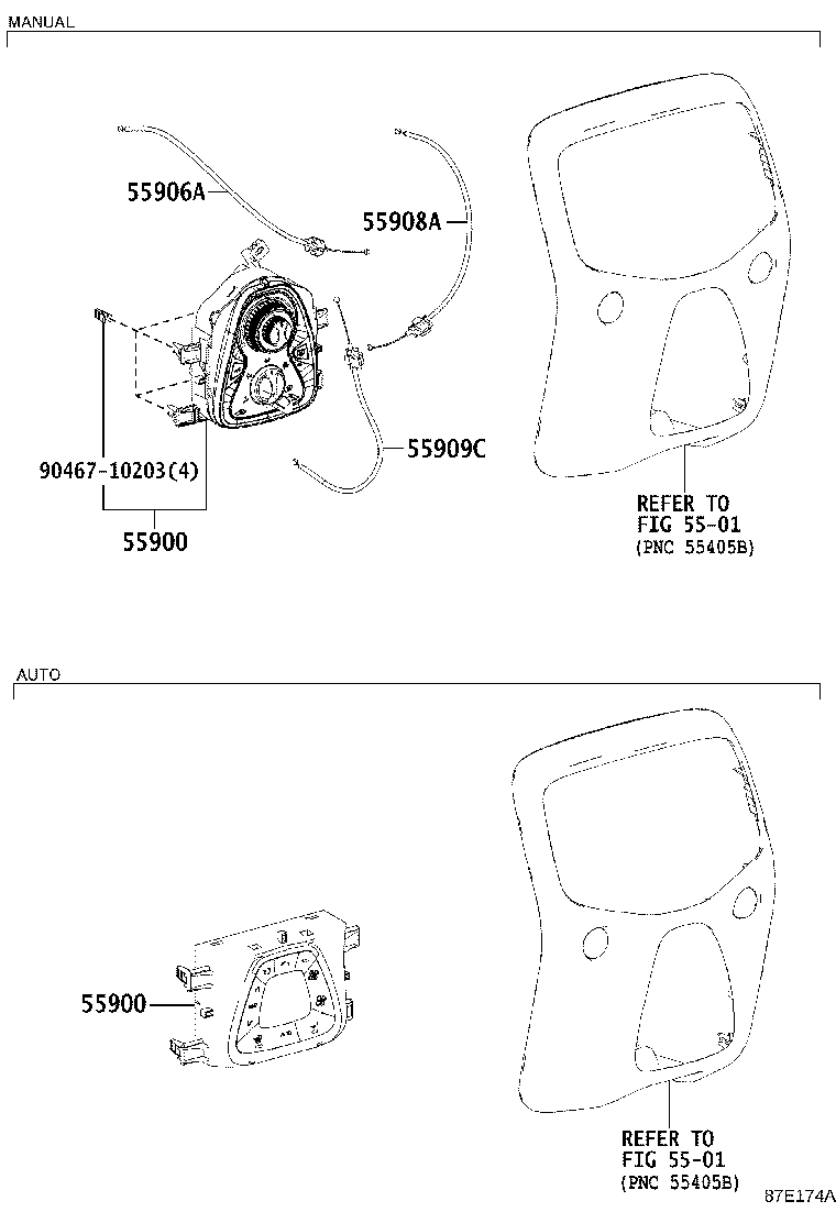 55900-YV020 CONTROL ASSY, AIR CONDITIONER product image