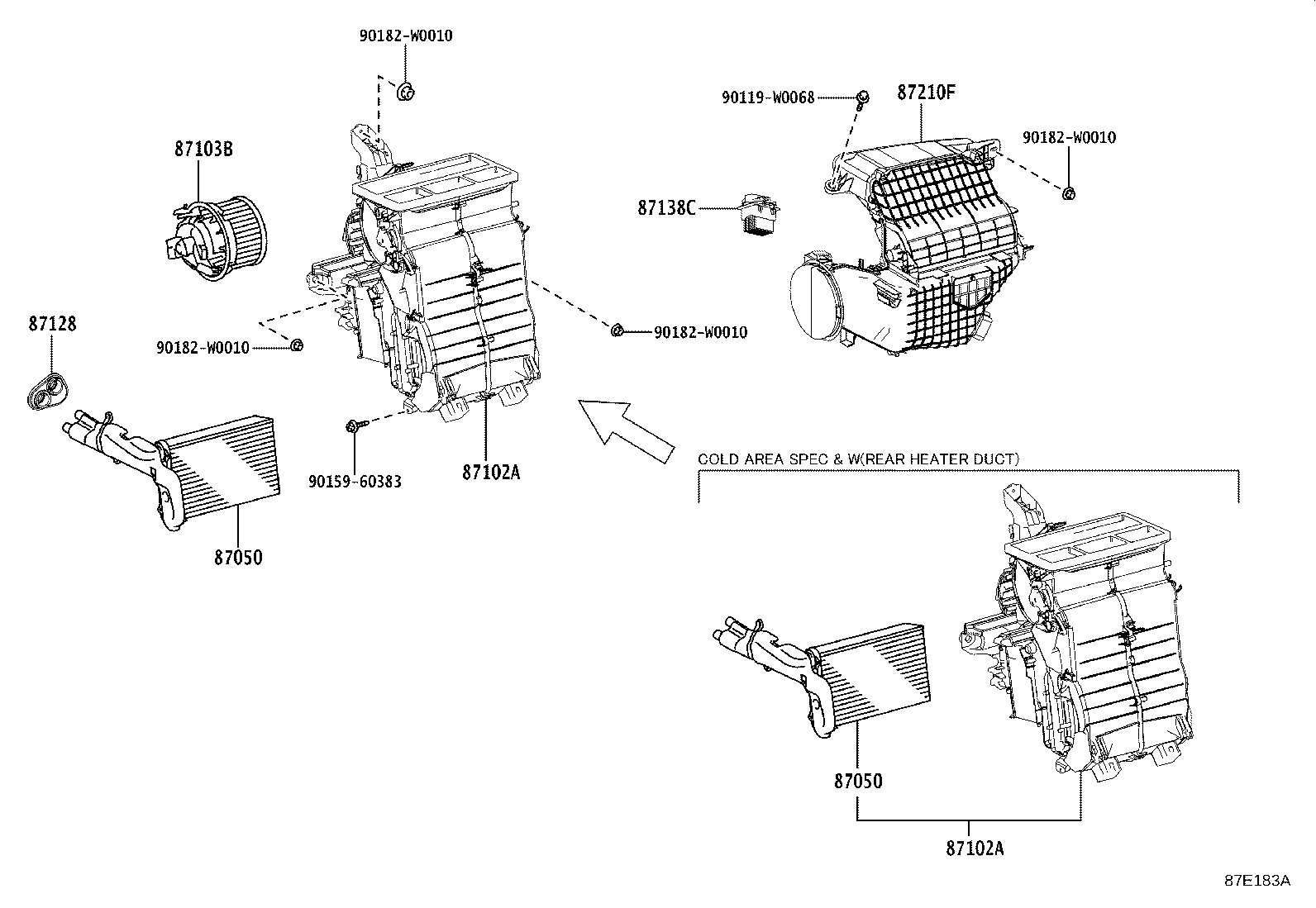 87103-YV030 MOTOR SUB-ASSY, BLOWER W/FAN product image