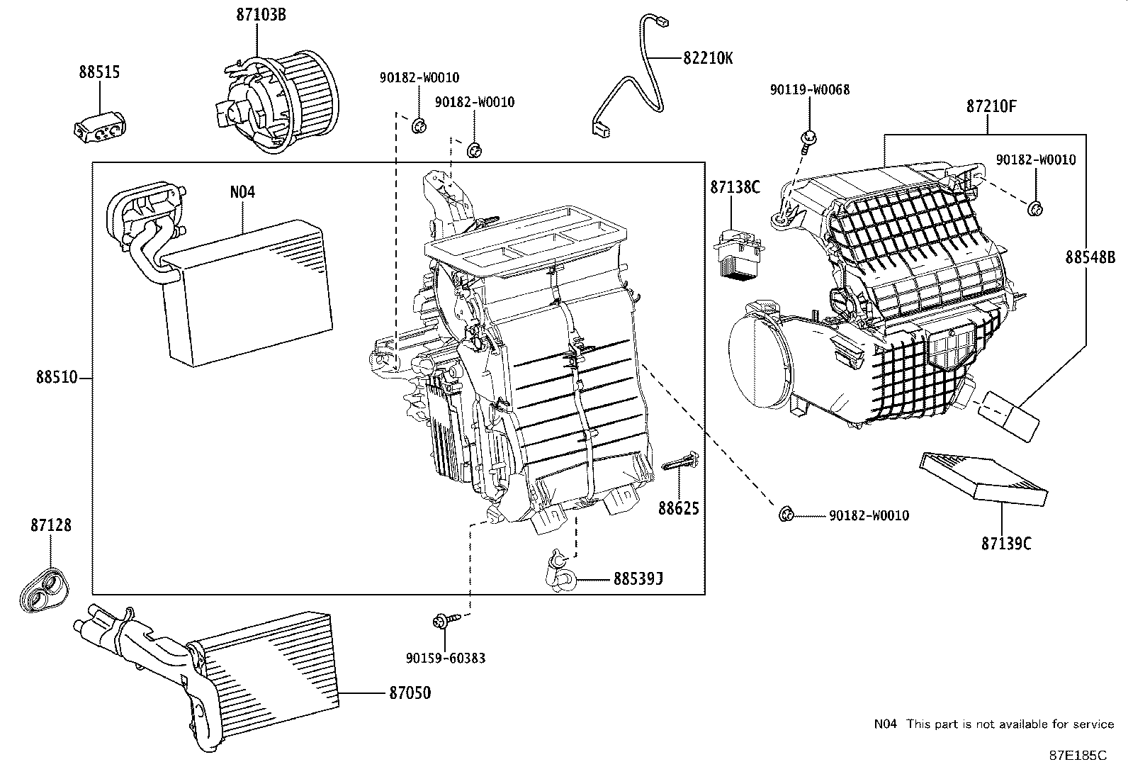 87103-YV030 MOTOR SUB-ASSY, BLOWER W/FAN product image