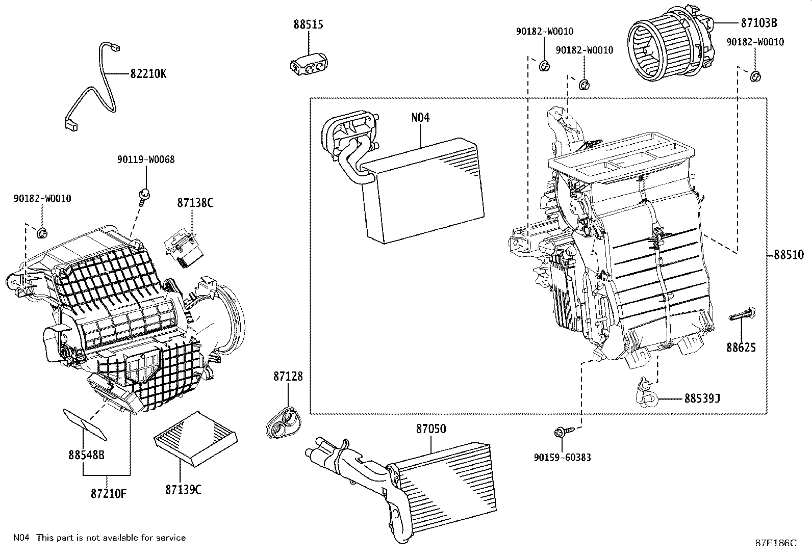 87103-YV030 MOTOR SUB-ASSY, BLOWER W/FAN product image