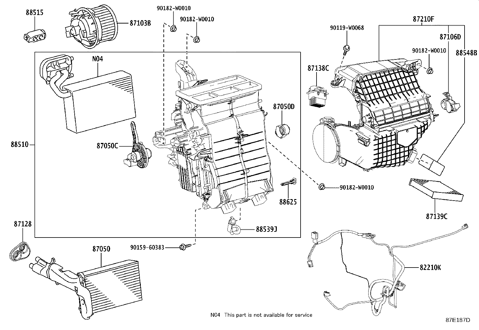 87103-YV030 MOTOR SUB-ASSY, BLOWER W/FAN product image
