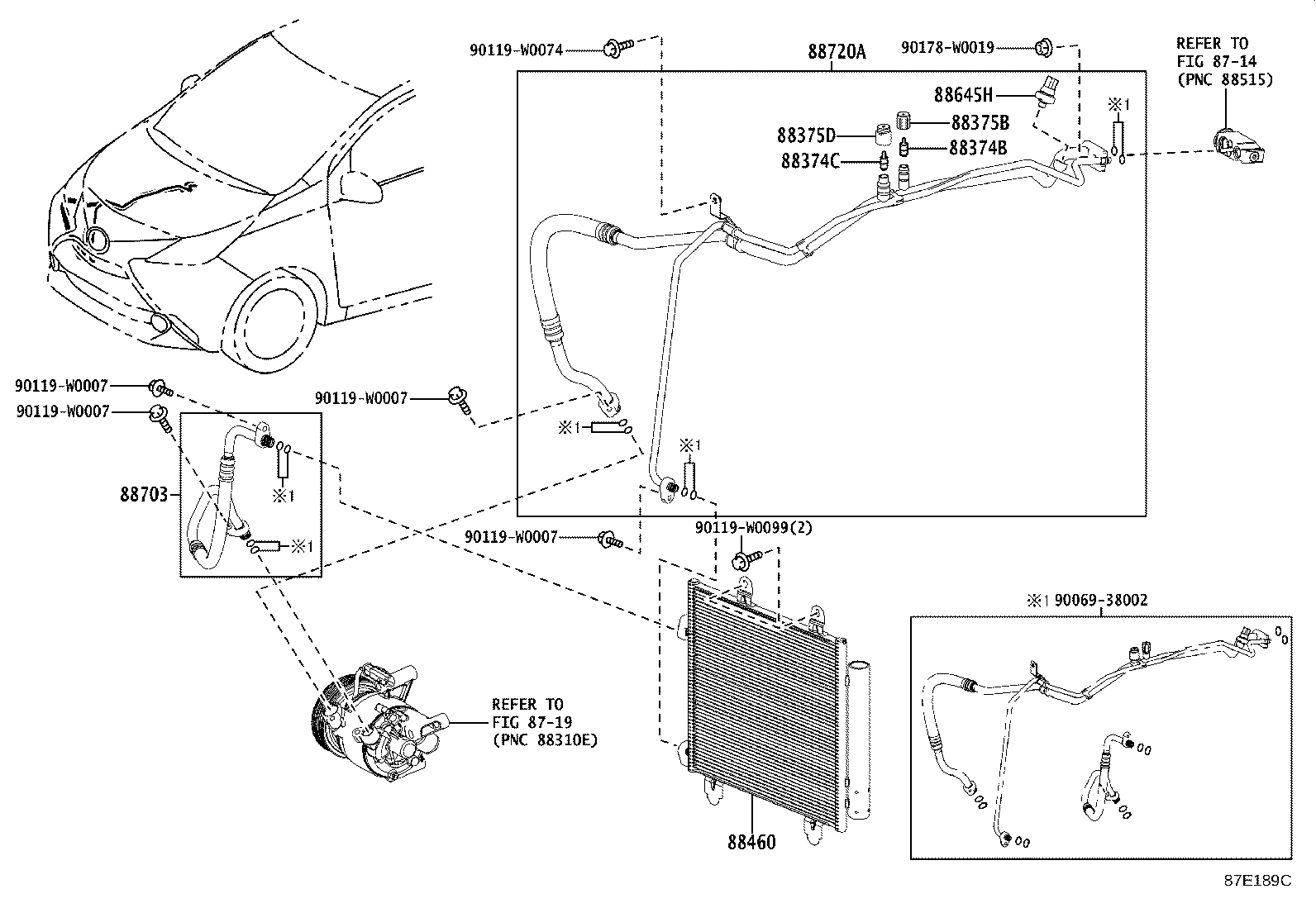 88374-YV020 VALVE, SERVICE, NO.2 product image