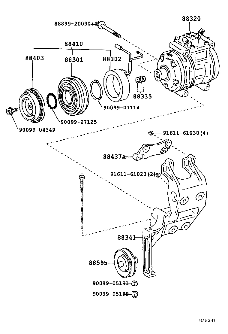 88320-38010 COMPRESSOR ASSY, COOLER product image