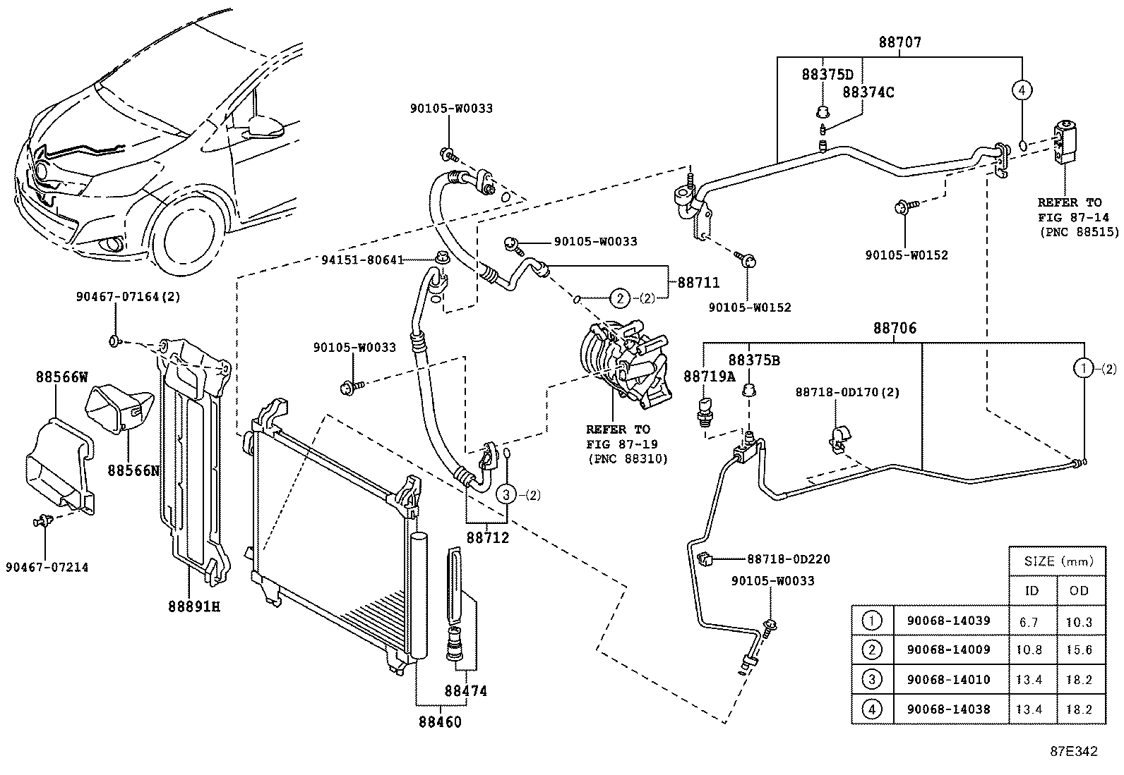 88374-30020 VALVE, SERVICE, NO.1 product image