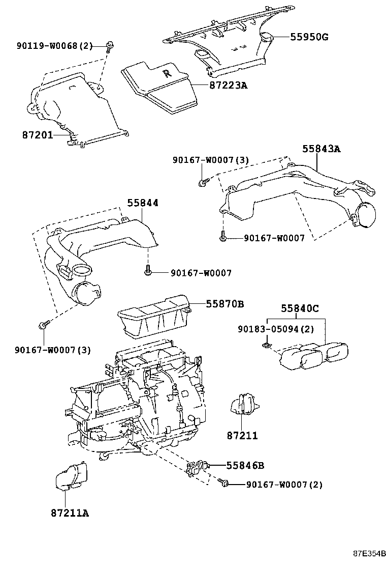 55901-0D320 CONTROL SUB-ASSY, HEATER, NO.1 product image