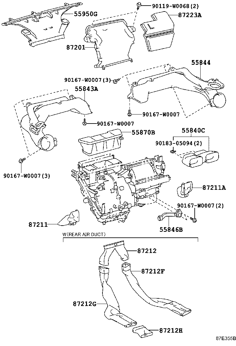 55901-0D320 CONTROL SUB-ASSY, HEATER, NO.1 product image