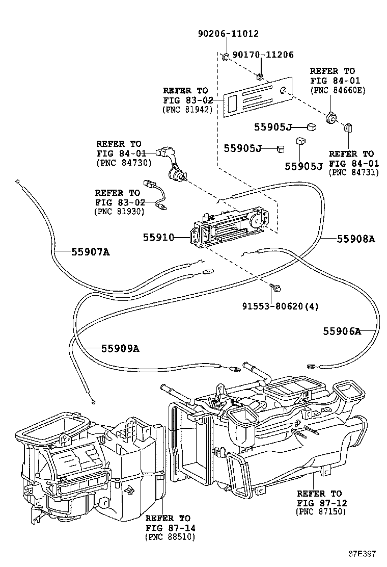 55844-60290 DUCT, HEATER TO REGISTER, NO.2 product image