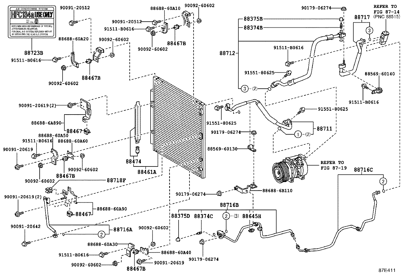 88461-60160 CORE, COOLER CONDENSER product image