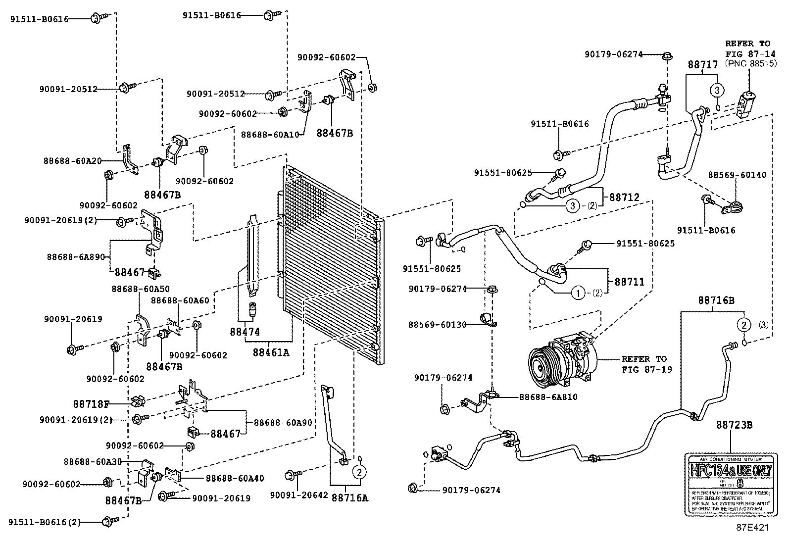 88461-60160 CORE, COOLER CONDENSER product image