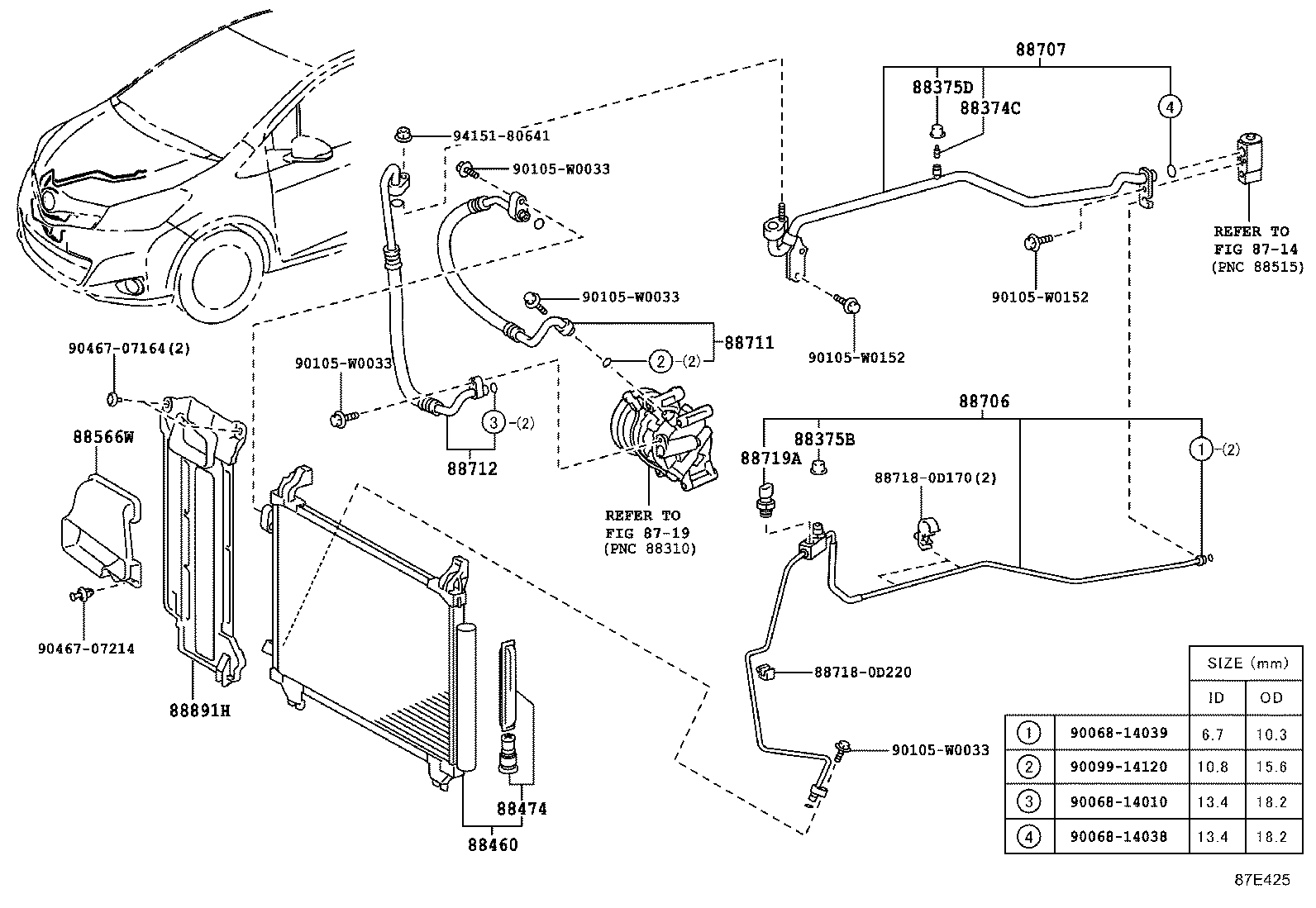 88374-30020 VALVE, SERVICE, NO.1 product image