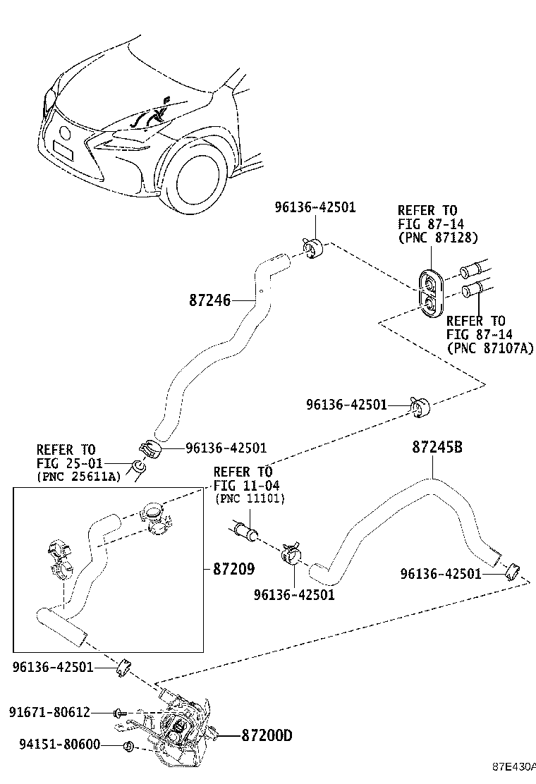 Toyota 87251-78010 JOINT, WATER, NO.1