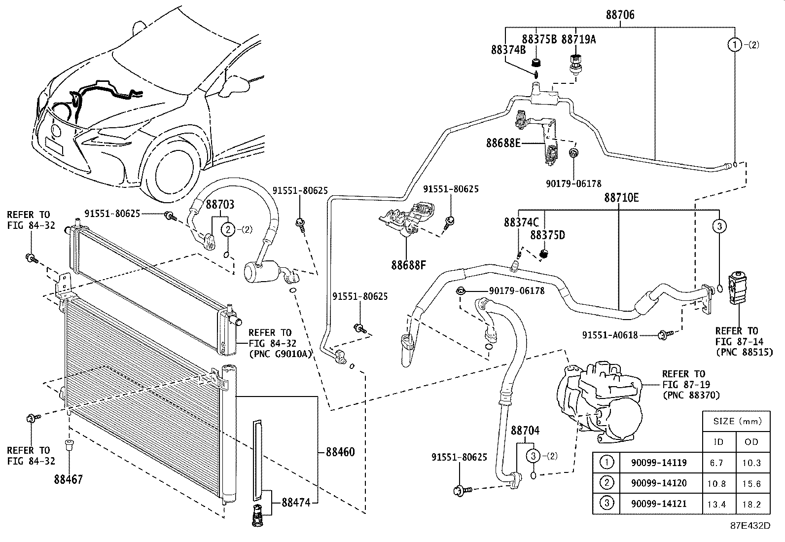 88460-78020 CONDENSER ASSY, COOLER product image