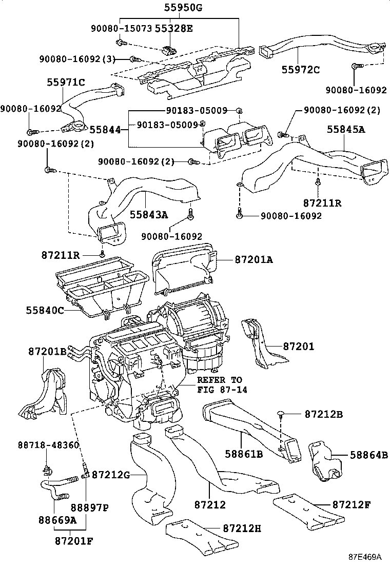 55900-06310 CONTROL ASSY, AIR CONDITIONER product image