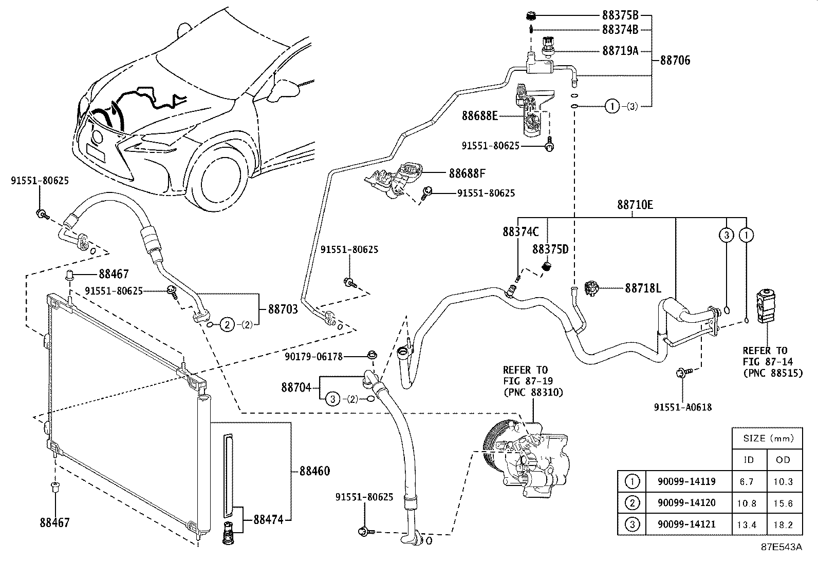 88460-78020 CONDENSER ASSY, COOLER product image