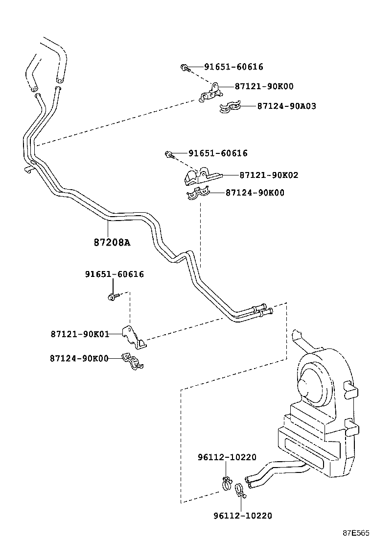 87240-60150 VALVE ASSY, HEATER WATER product image